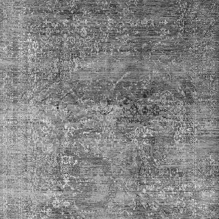 Machine Washable Oriental Gray Industrial Rug, wshurb1436gry