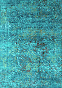 Oriental Turquoise Industrial Rug, urb1436turq