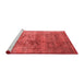 Industrial Red Washable Rugs