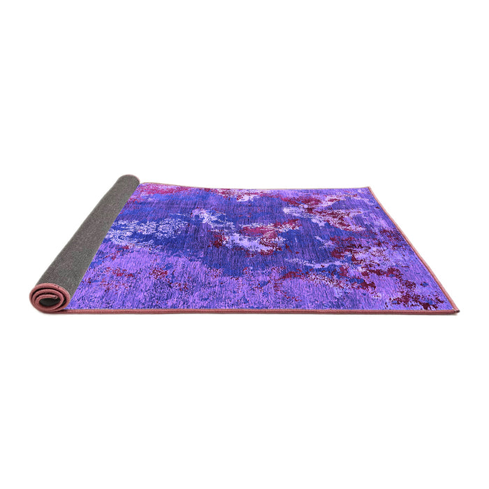 Sideview of Oriental Purple Industrial Rug, urb1437pur