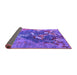 Sideview of Oriental Purple Industrial Rug, urb1437pur