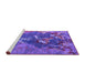 Sideview of Machine Washable Oriental Purple Industrial Area Rugs, wshurb1437pur