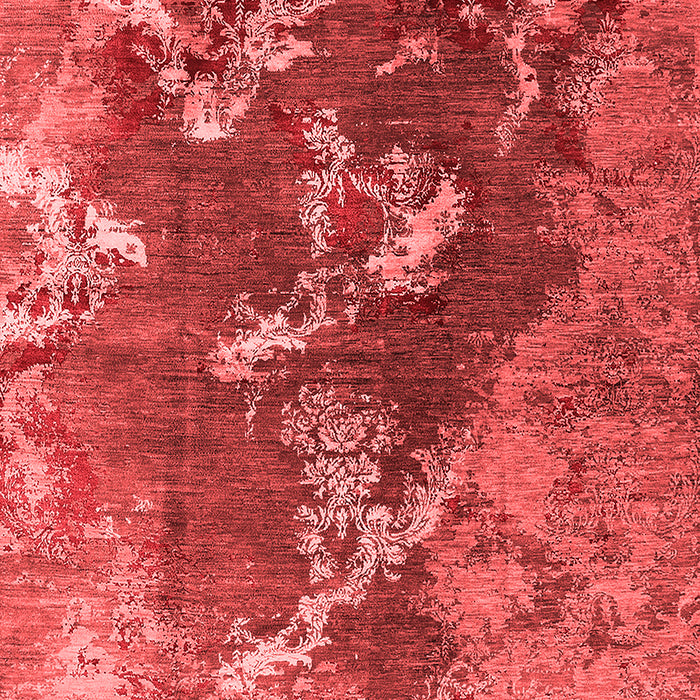 Machine Washable Oriental Red Industrial Rug, wshurb1437red