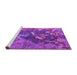 Sideview of Machine Washable Oriental Pink Industrial Rug, wshurb1437pnk