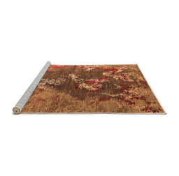Sideview of Machine Washable Oriental Orange Industrial Area Rugs, wshurb1437org