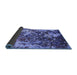 Sideview of Oriental Blue Industrial Rug, urb1438blu