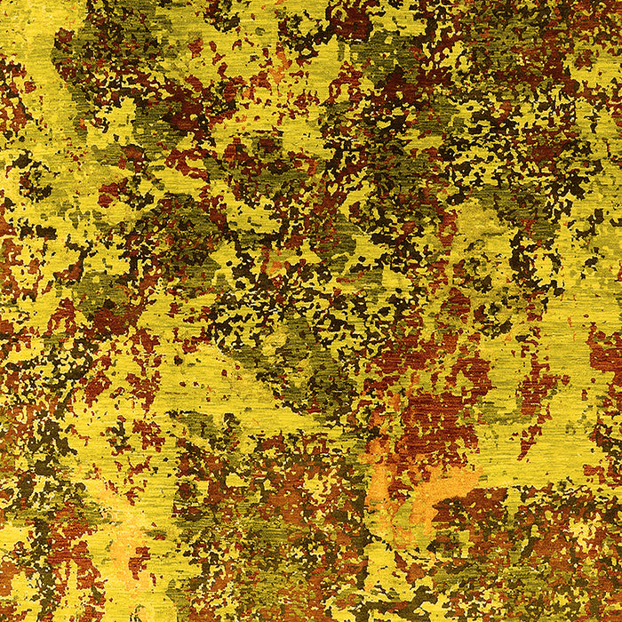 Oriental Yellow Industrial Rug, urb1438yw