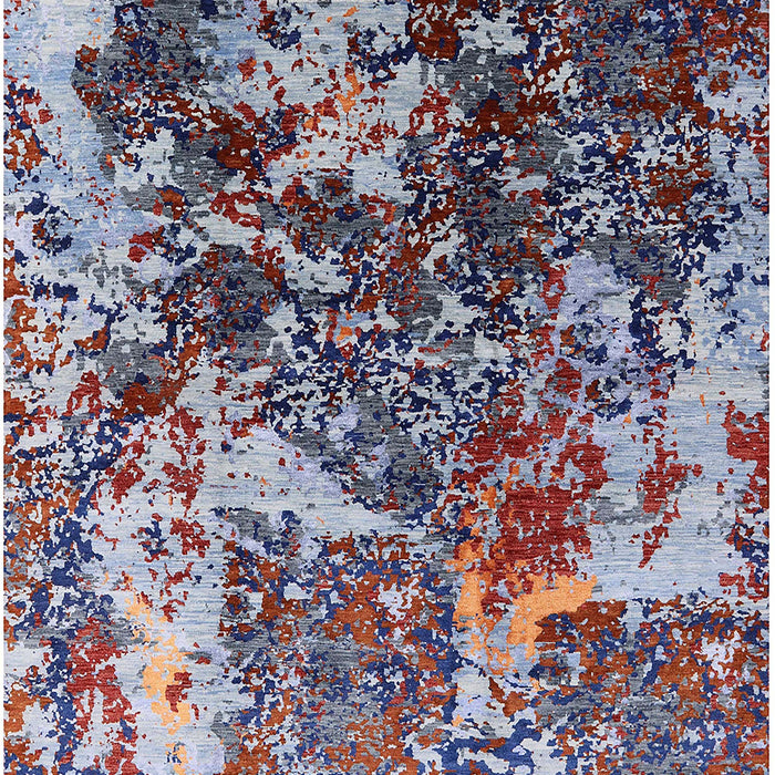 Mid-Century Modern Maroon Purple Oriental Rug, urb1438