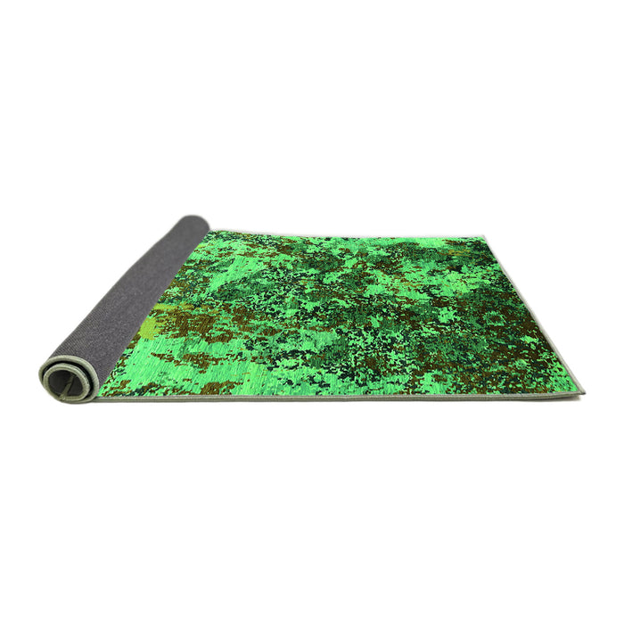 Sideview of Oriental Green Industrial Rug, urb1438grn