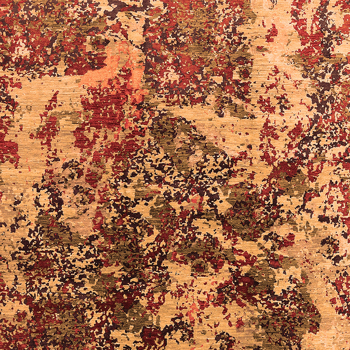 Machine Washable Oriental Orange Industrial Area Rugs, wshurb1438org