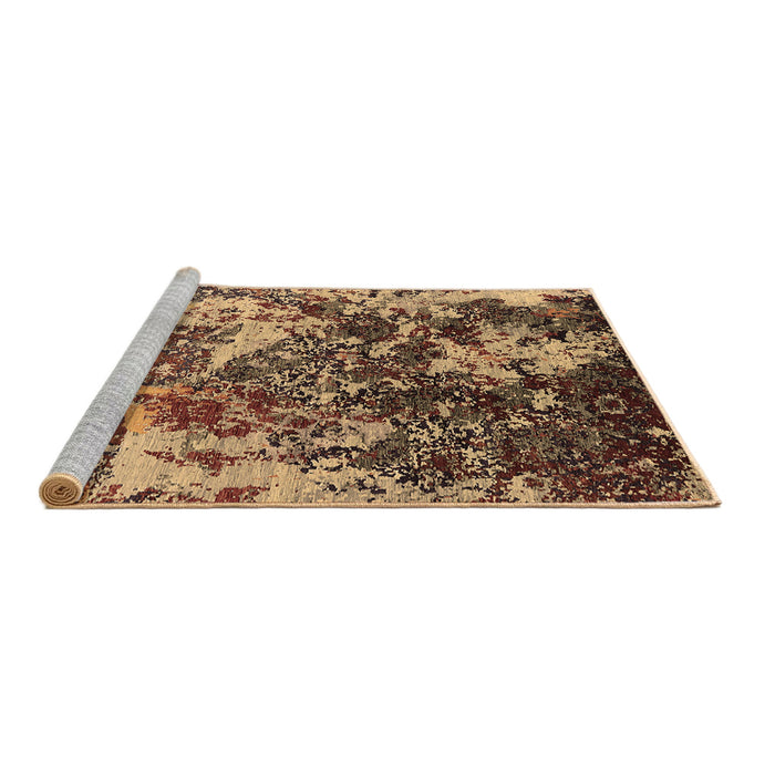 Sideview of Machine Washable Oriental Brown Industrial Rug, wshurb1438brn
