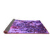 Sideview of Oriental Purple Industrial Rug, urb1438pur