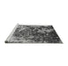 Sideview of Machine Washable Oriental Gray Industrial Rug, wshurb1438gry