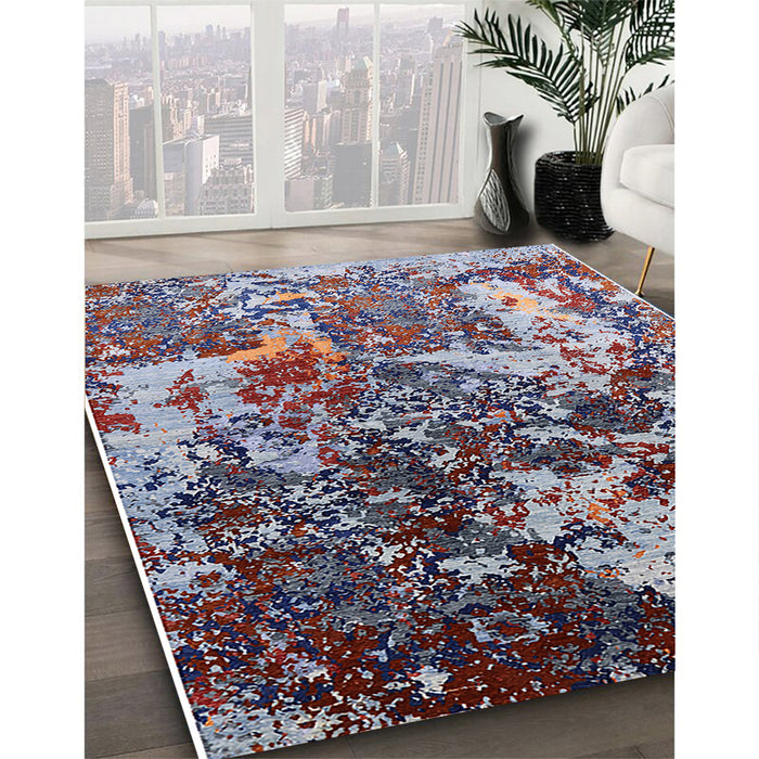 Machine Washable Industrial Modern Velvet Maroon Purple Rug in a Family Room, wshurb1438
