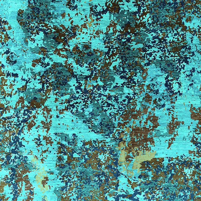 Oriental Turquoise Industrial Rug, urb1438turq