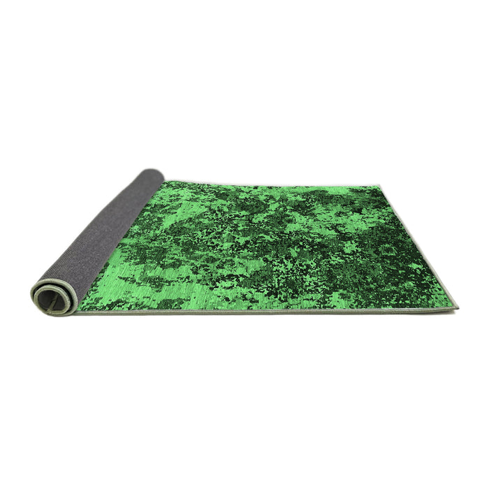 Sideview of Oriental Emerald Green Industrial Rug, urb1438emgrn
