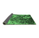 Sideview of Oriental Emerald Green Industrial Rug, urb1438emgrn