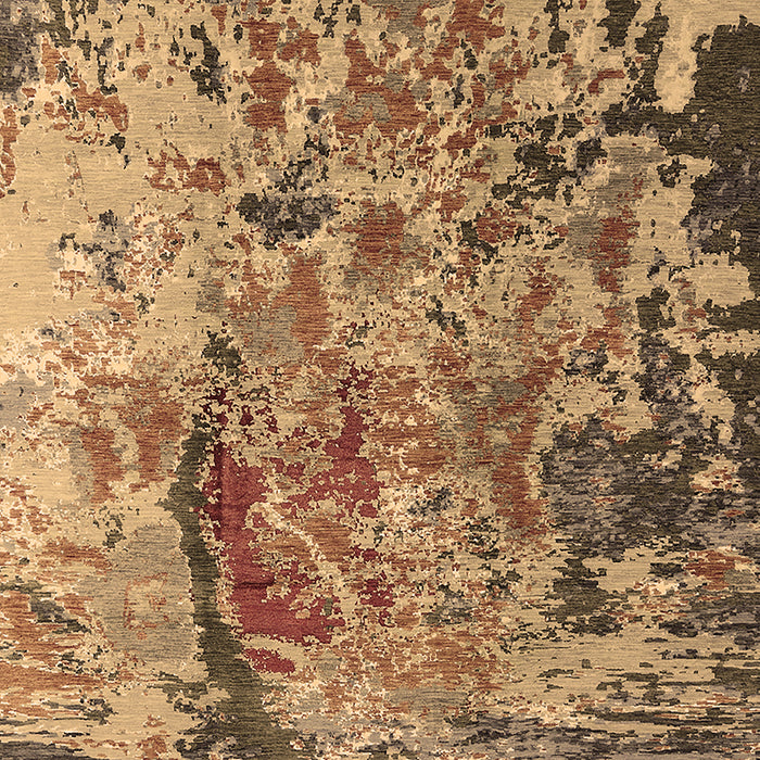 Machine Washable Oriental Brown Industrial Rug, wshurb1439brn