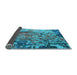 Sideview of Oriental Light Blue Industrial Rug, urb1439lblu