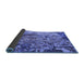 Sideview of Oriental Blue Industrial Rug, urb1439blu