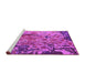 Sideview of Machine Washable Oriental Pink Industrial Rug, wshurb1439pnk