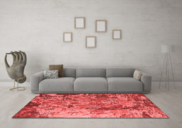 Industrial Red Washable Rugs