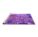 Sideview of Machine Washable Oriental Purple Industrial Area Rugs, wshurb1439pur