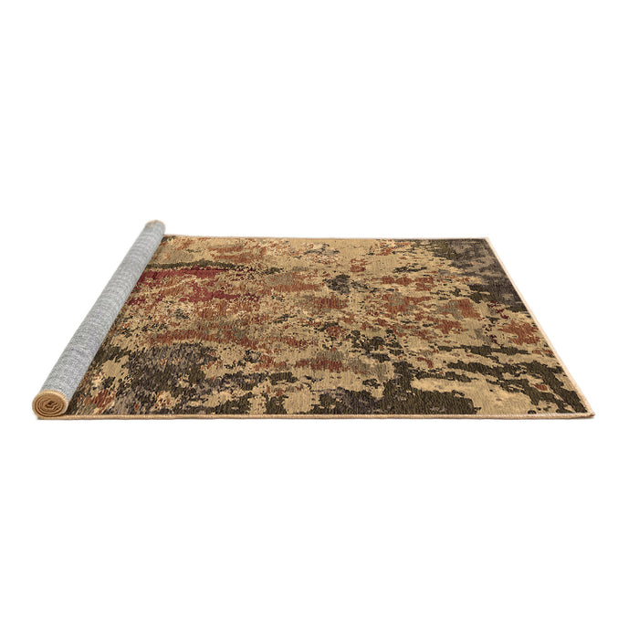 Sideview of Machine Washable Oriental Brown Industrial Rug, wshurb1439brn