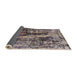 Sideview of Mid-Century Modern Black Oriental Rug, urb1440