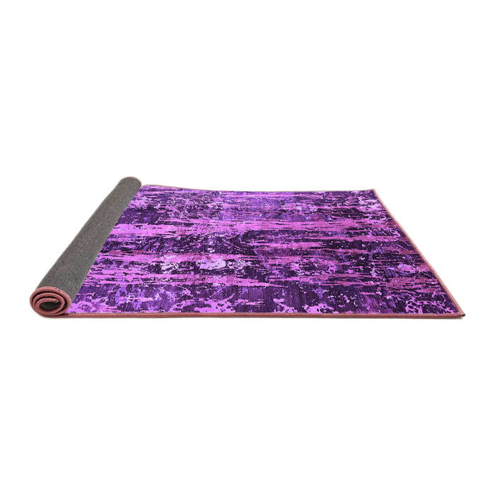 Sideview of Oriental Purple Industrial Rug, urb1440pur