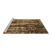 Sideview of Machine Washable Oriental Brown Industrial Rug, wshurb1440brn