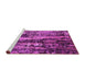 Sideview of Machine Washable Oriental Pink Industrial Rug, wshurb1440pnk