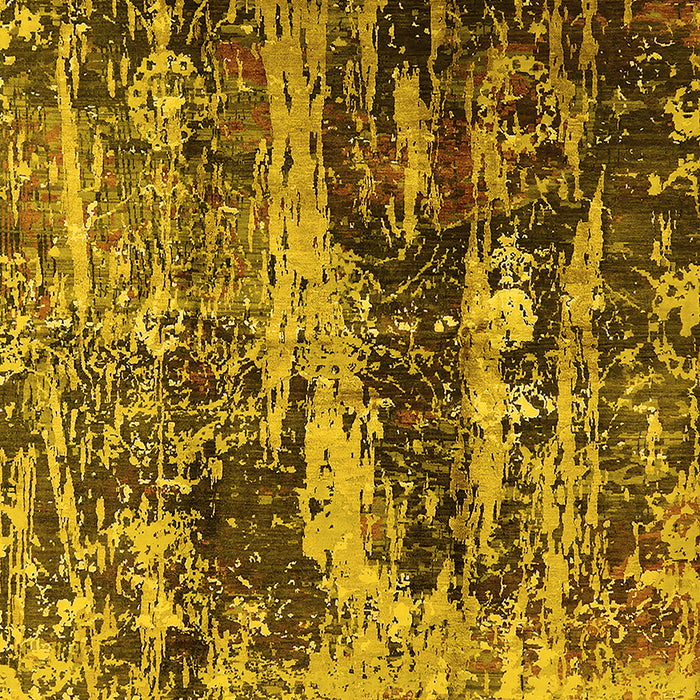 Oriental Yellow Industrial Rug, urb1440yw