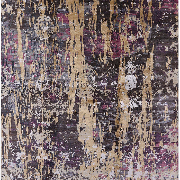 Mid-Century Modern Black Oriental Rug, urb1440