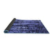 Sideview of Oriental Blue Industrial Rug, urb1440blu