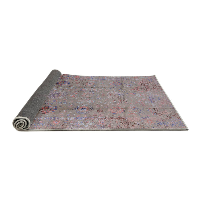 Sideview of Mid-Century Modern Mauve Taupe Purple Oriental Rug, urb1441