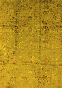 Oriental Yellow Industrial Rug, urb1441yw