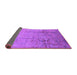 Sideview of Oriental Purple Industrial Rug, urb1441pur