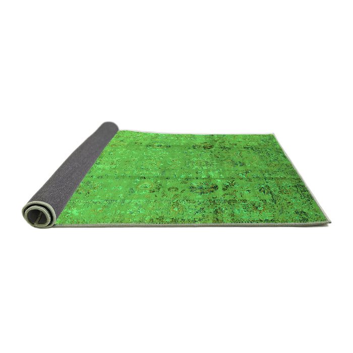 Sideview of Oriental Green Industrial Rug, urb1441grn