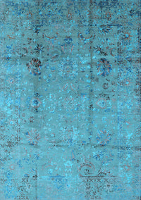 Oriental Light Blue Industrial Rug, urb1441lblu