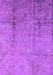 Machine Washable Oriental Purple Industrial Area Rugs, wshurb1441pur