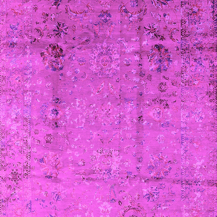 Machine Washable Oriental Pink Industrial Rug, wshurb1441pnk