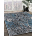 Machine Washable Industrial Modern Baby Blue Rug in a Family Room, wshurb1442