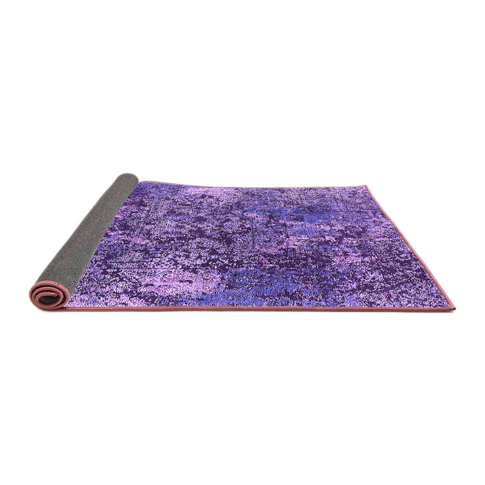 Sideview of Oriental Purple Industrial Rug, urb1442pur