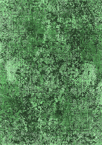 Oriental Emerald Green Industrial Rug, urb1442emgrn