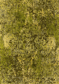 Oriental Yellow Industrial Rug, urb1442yw