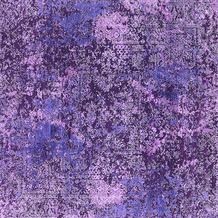 Square Oriental Purple Industrial Rug, urb1442pur