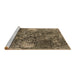 Sideview of Machine Washable Oriental Brown Industrial Rug, wshurb1442brn