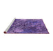 Sideview of Machine Washable Oriental Purple Industrial Area Rugs, wshurb1442pur