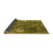 Sideview of Oriental Yellow Industrial Rug, urb1442yw